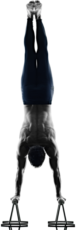 Pilates Via Sign Up - Man Handstand Push-Up Devices