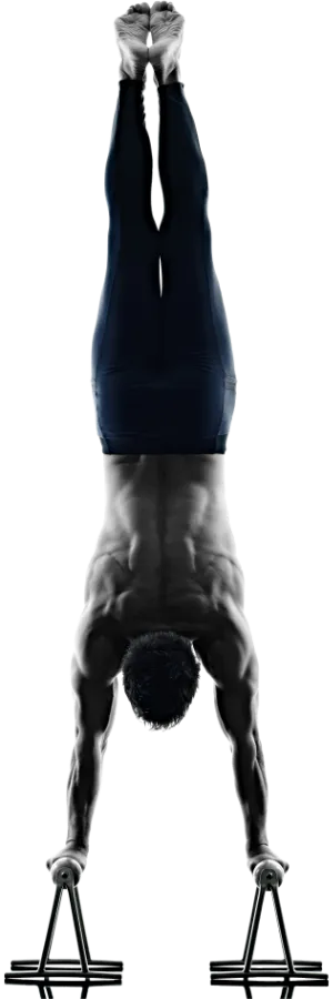 Pilates Via Sign Up - Man Handstand Push-Up Devices